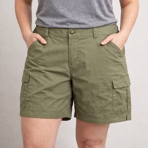 Duluth Trading Co Women's Green Cargo Shorts